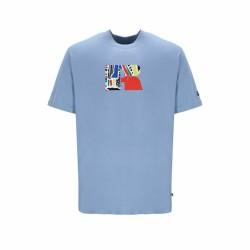 Camiseta de Manga Corta Hombre Russell Athletic Emt E36211 Azul Añil