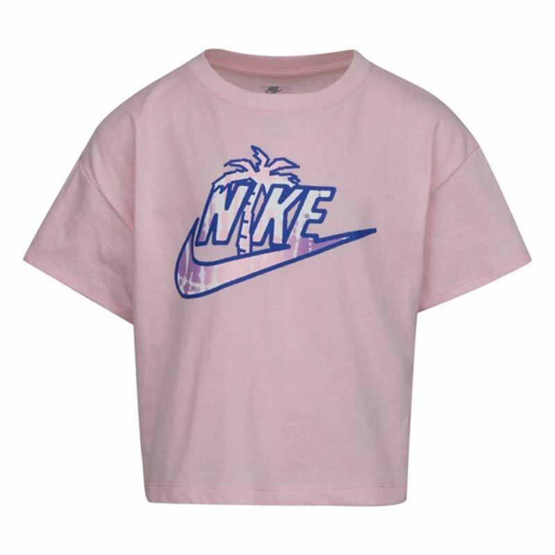 Camiseta de Manga Corta Infantil Nike Knit  Rosa