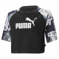 Camiseta de Manga Corta Infantil Puma Ess+ Street Art Negro