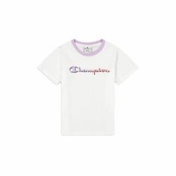 Camiseta de Manga Corta Infantil Champion Crewneck Blanco