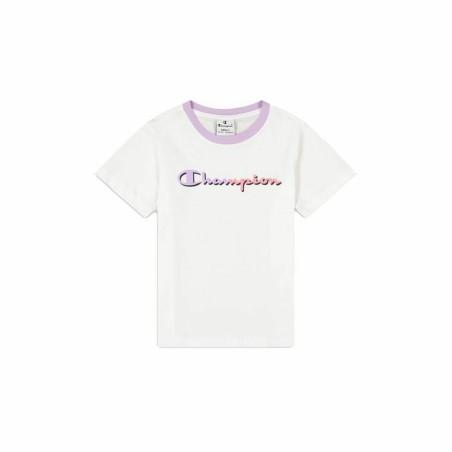 Camiseta de Manga Corta Infantil Champion Crewneck Blanco