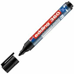 Rotulador para Pizarra Edding 360 Recargable Negro (10 Unidades)