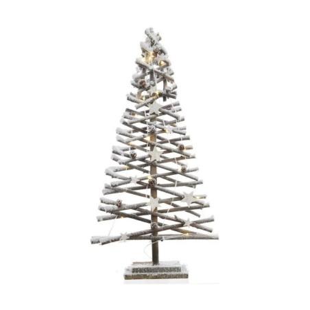 Árbol de Navidad Decoris Nevado Multicolor Ratán 80 cm (3 Unidades)