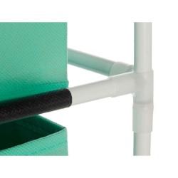 Estantería Blanco Menta Polipropileno Hierro TNT (Non Woven) 35 x 35 x 102 cm (6 Unidades)