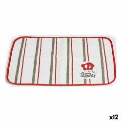 Salvamantel Bon Appetit Blanco Rojo 33 x 0,3 x 48 cm (12 Unidades)