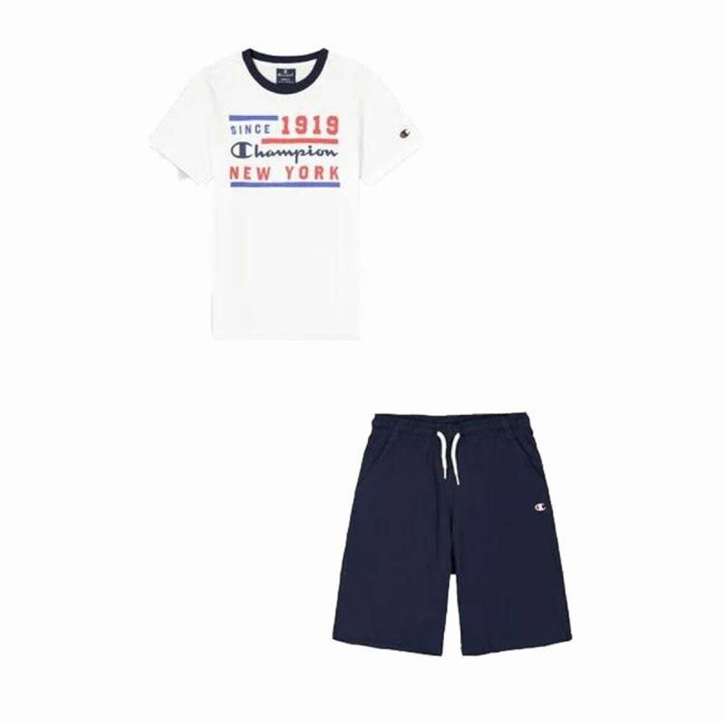 Conjunto Deportivo para Niños Champion Blanco 2 Piezas