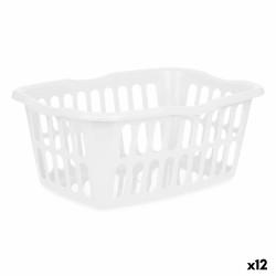 Cesto Blanco Polipropileno 50 L 58 x 24 x 42 cm (12 Unidades)