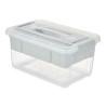 Caja Multiusos Gris Transparente Plástico 5 L 29,5 x 14,5 x 19,2 cm (6 Unidades)