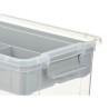 Caja Multiusos Gris Transparente Plástico 9 L 35,5 x 17 x 23,5 cm (6 Unidades)