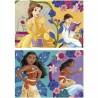 Set de 2 Puzzles Disney Princess Bella + Vaiana 25 Piezas