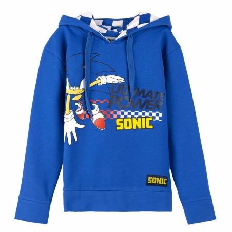 Sudadera con Capucha Niña Sonic Azul