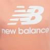 Camiseta de Manga Corta Mujer New Balance Essentials Stacked Rosa