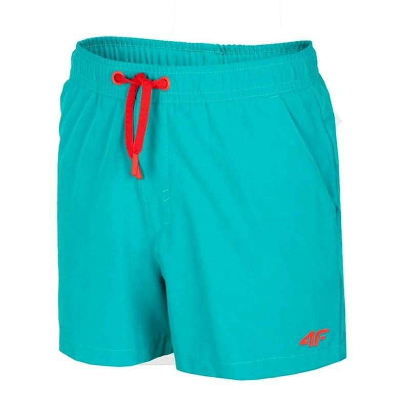 Pantalones Cortos Deportivos para Niños 4F JSKMT001  Turquesa