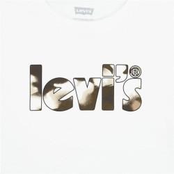 Camiseta Levi's Camo Poster Logo Bright Blanco