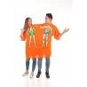 Disfraz para Adultos Doble M/L Naranja Playa