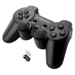 Mando Gaming Inalámbrico Esperanza Gladiator GX600 USB 2.0 Blanco Negro PC PlayStation 3