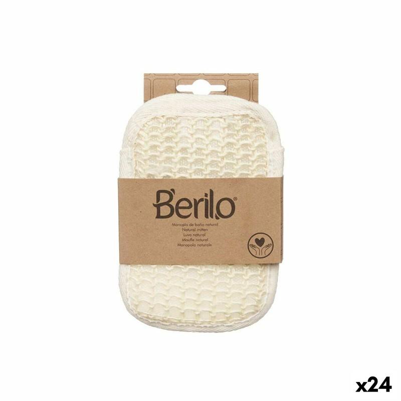 Manopla de Baño Blanco Beige (24 Unidades)