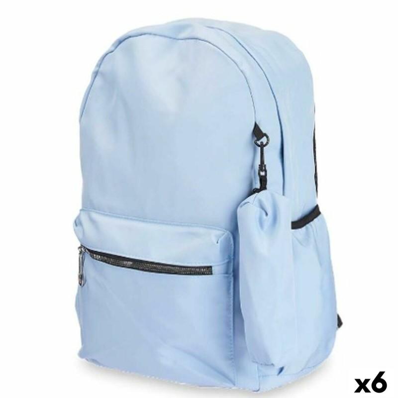 Mochila Escolar Azul claro 37 x 50 x 7 cm (6 Unidades)