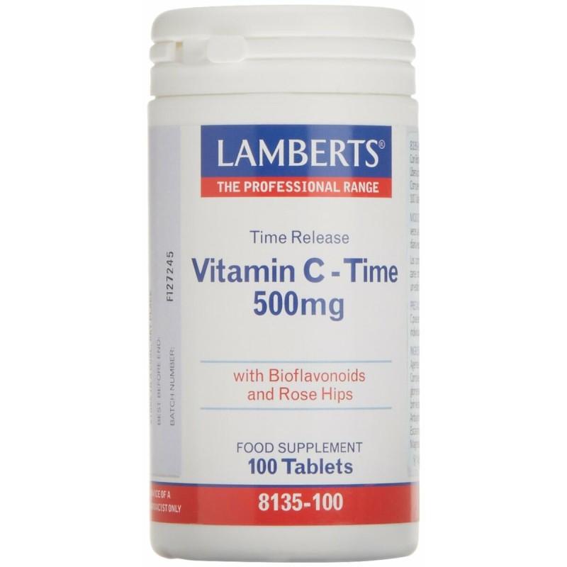 Vitamina C Lamberts L08135 100 Cápsulas Vitamina C