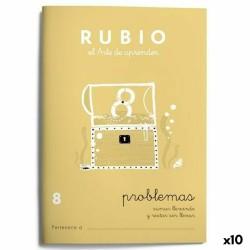 Cuaderno de matemáticas Rubio Nº 8 A5 Español 20 Hojas (10 Unidades)