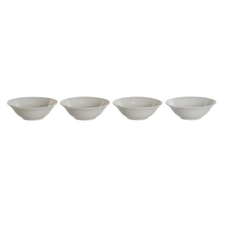 Set de Cuencos DKD Home Decor Blanco Porcelana 17 x 17 x 7 cm