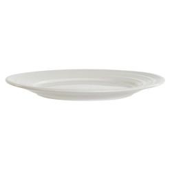 Plato Llano DKD Home Decor Blanco Porcelana 19 x 19 x 2 cm