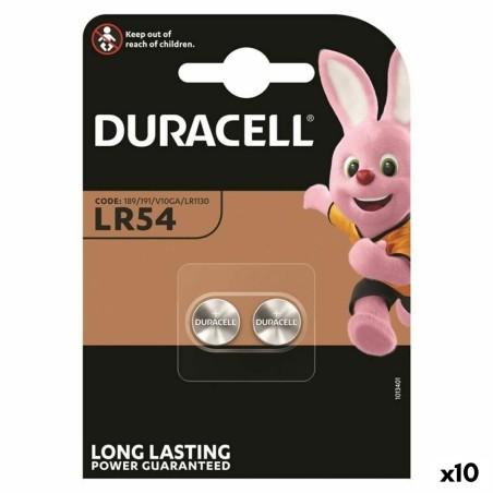 Pilas de Botón Alcalinas DURACELL LR1130 LR54  2 Piezas 10 Unidades 1,5 V