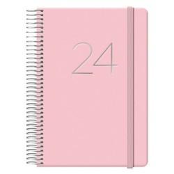 Agenda GLOSS DOHE 2024 Anual Rosa 12,5 x 18 cm