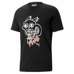 Camiseta de Manga Corta Hombre Puma Gaphics Negro