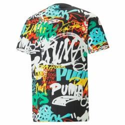 Camiseta de Manga Corta Hombre Puma Graffiti Negro