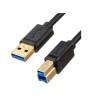 Cable USB 3.0 A a USB B Unitek C14095BK-2M Negro 2 m