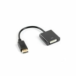 Adaptador DisplayPort a DVI Lanberg AD-0007-BK Negro 10 cm