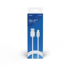 Cable USB A a USB C Savio CL-168 Blanco 3 m