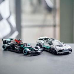 Playset Lego Speed Champions: Mercedes-AMG F1 W12 E Performance & Mercedes-AMG Project One 76909