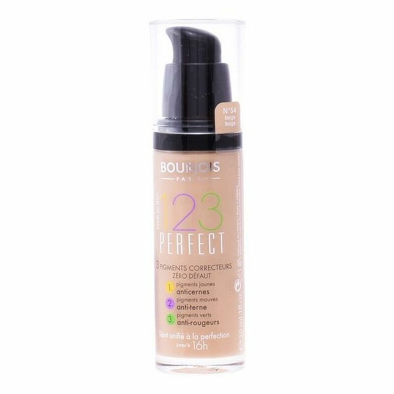 Fondo de Maquillaje Fluido 123  Perfect Bourjois Spf 10 (30 ml)