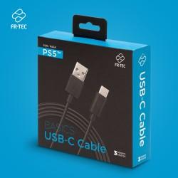 Cable USB A a USB C FR-TEC FT0029 Negro 3 m