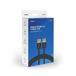 Cable DisplayPort Savio CL-176 Negro 3 m