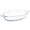 Fuente de Cocina Con asas Transparente Vidrio de Borosilicato 800 ml 27 x 4,5 x 15,8 cm (18 Unidades)