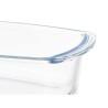 Fuente de Cocina Con asas Transparente Vidrio de Borosilicato 1,6 L 27 x 7,2 x 14 cm (12 Unidades)