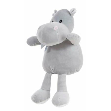 Peluche Gris Suave Hipopótamo 30 cm