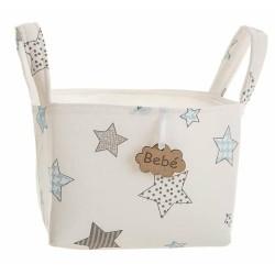 Cesta Estampado Estrellas Con asas 17 x 13,5 x 20 cm