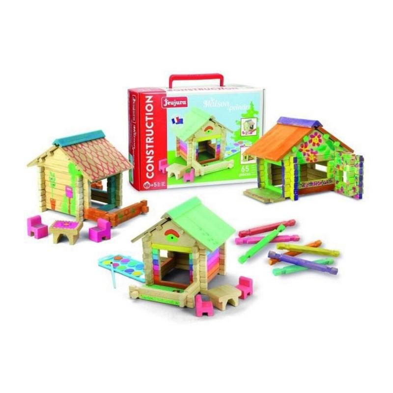 Casa de Miniatura Fisher Price Jeujura House To Paint 65 Piezas Pintura