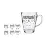 Taza Mug Market Transparente Vidrio (320 ml) (6 Unidades)