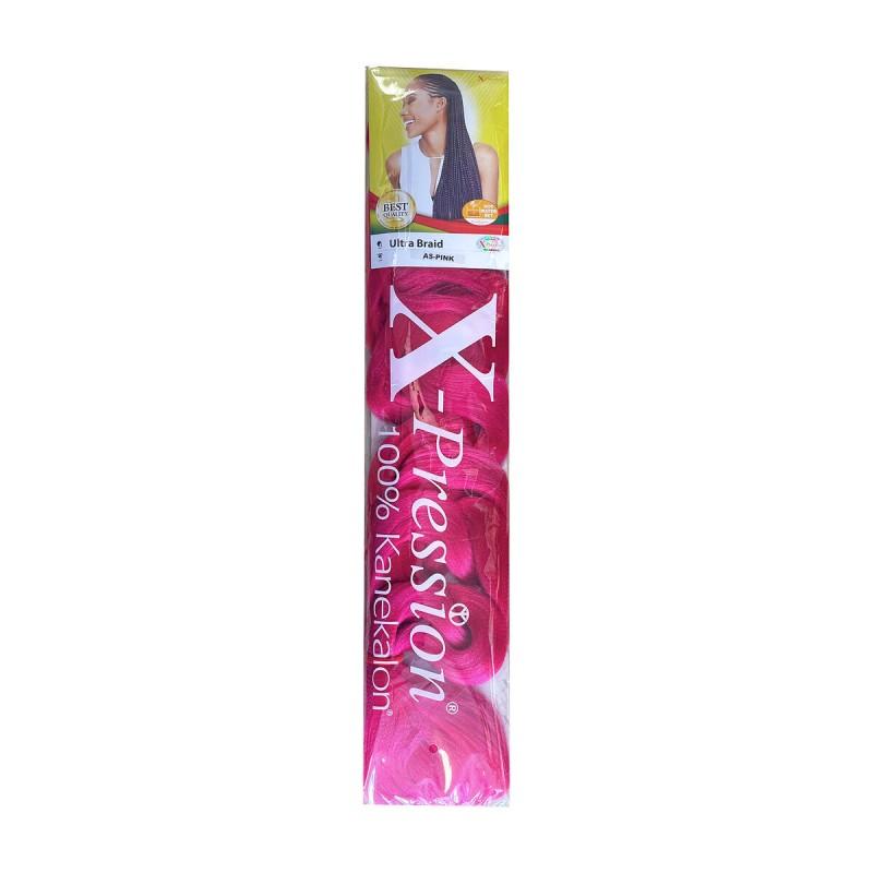 Extensiones para el Pelo X-Pression Pression As Rosa Sintético