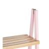 Estantería de Baño Rosa Natural Bambú Madera de pino 40 x 109,3 x 30 cm