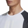 Camiseta de Manga Corta Hombre Adidas  ColourBlock Blanco