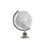 Globo Terraqueo DKD Home Decor Blanco Gris Plateado PVC Aluminio 27 x 25 x 38 cm