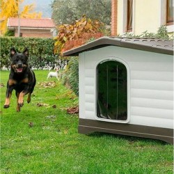 Caseta Ferplast Dogvilla Blanco Multicolor Plástico