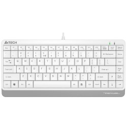 Teclado A4 Tech A4TKLA47119 QWERTY Blanco Inglés