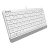 Teclado A4 Tech A4TKLA47119 QWERTY Blanco Inglés